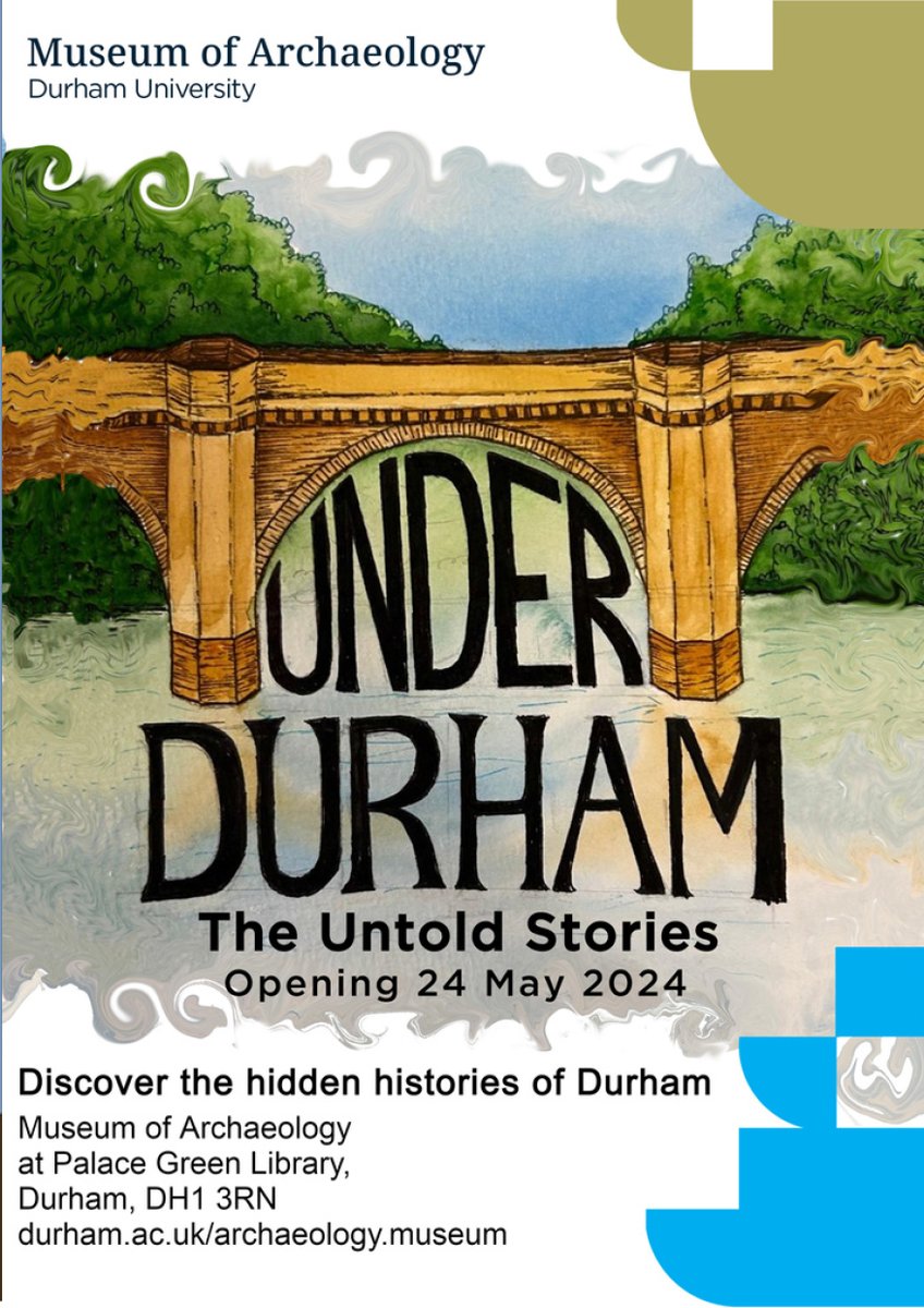 We're delighted to have again worked with @DU_Collections & @ArcDurham's MA Museum & Artefact Studies students to develop a brand new exhibition showcasing our finds: 'Under Durham The Untold Stories'. Also, there's a podcast series & public talk to accompany the exhibition! 🤩