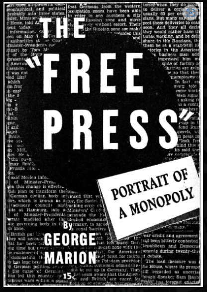 Want to know which book likely made Buffett buy Buffalo News in 1977? from a 1946 (!) book: '... a virtual disappearance of competition in most cities.' 'Of all cities having newspapers, only 8.4 per cent had competition in 1945.' A FASCINATING read !