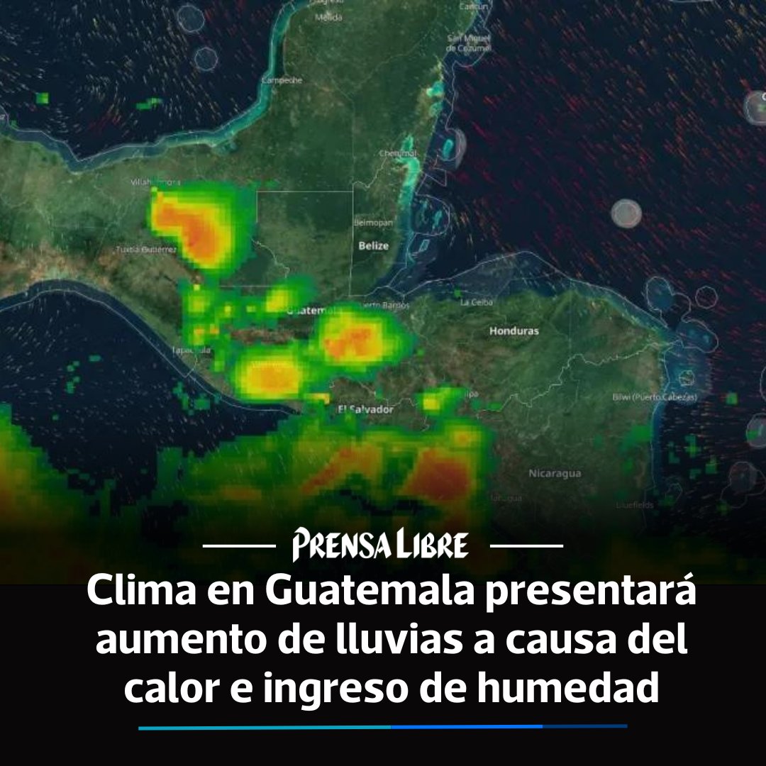 Estas condiciones marcan el inicio de un período en el que las lluvias serán más frecuentes e intensas, informó el Insivumeh.

Lea más aquí: lc.cx/1hVsuQ