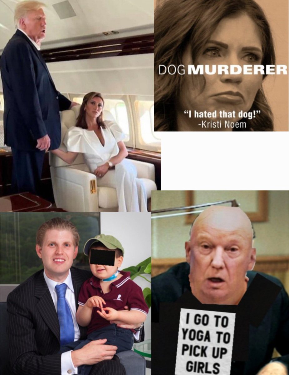 Who's #DonaldTrump's lawyer today,incompetent #AlinaHabba? This is who the #GOP is people,#TrumpisARapist #TrumpIsACriminal,#KristiNoem slayer of dogs & finally the slow son(u2? I know! Which one?)Who rips off kids w/#Cancer #EricTrump #EricTrumpStoleFromCharity #yoga #TrumpTrial