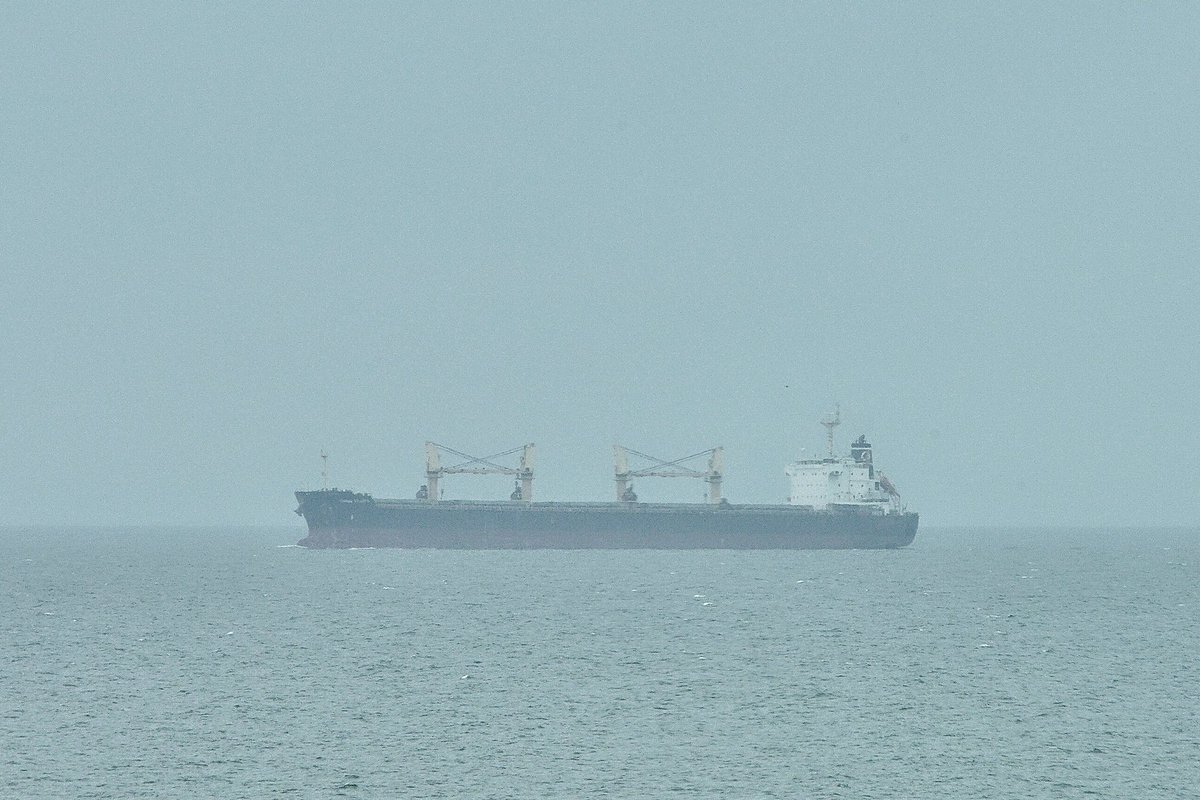 The UNION TRADER, IMO:9445710 en route to Norfolk, Virginia, flying the flag of the Marshall Islands 🇲🇭. #ShipsInPics #BulkCarrier #UnionTrader