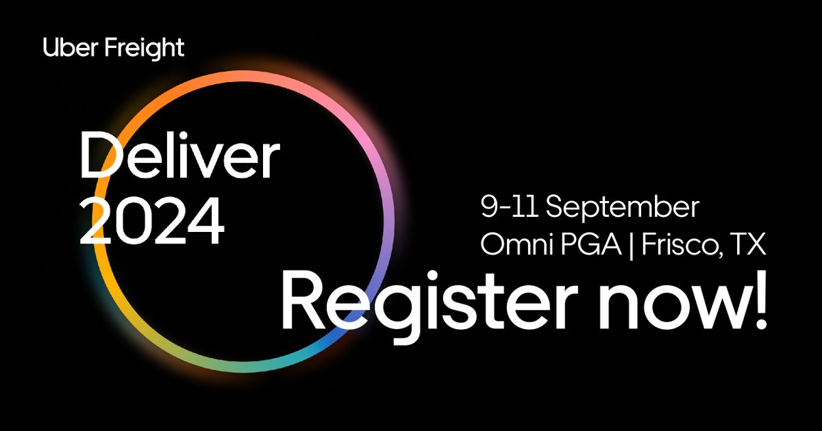 #Deliver2024 is back and better than ever this September 9-11. Register now and secure to spot at the can’t-miss conference helping shape the future of freight transportation → web.cvent.com/event/35a8b861…