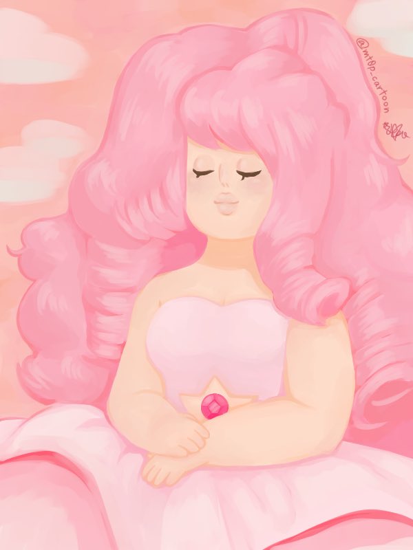 #stevenuniversefanart
#RoseQuartz

ローズの肖像画が好きなので自分なりに描いてみました🌹🖼️