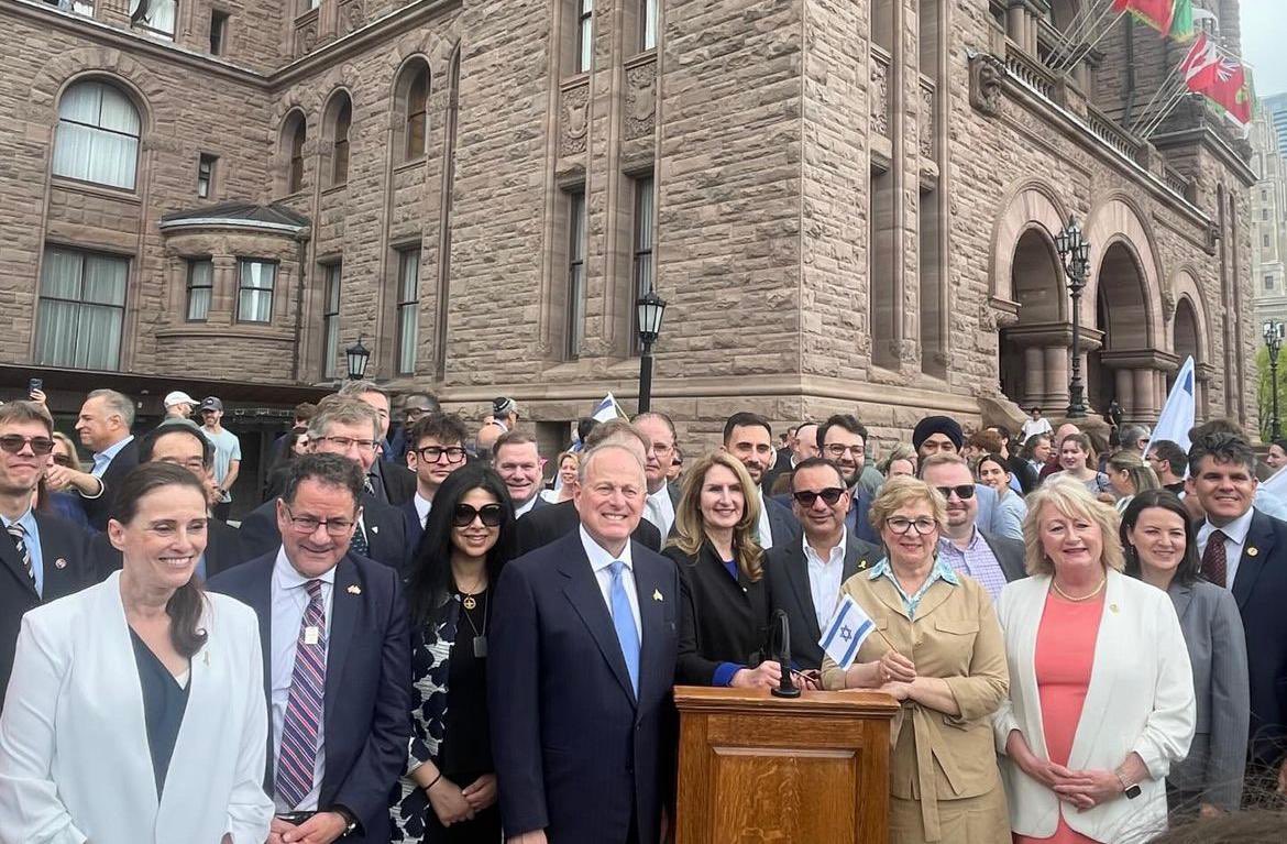 Today, I was honoured to join the Jewish community at the Ontario Legislature to celebrate Israel's 76th Independence Day. Ontario is proud to be home to Canada’s largest Jewish community, forming a vital part of our province. Happy #YomHaatzmaut! Am Yisrael Chai!