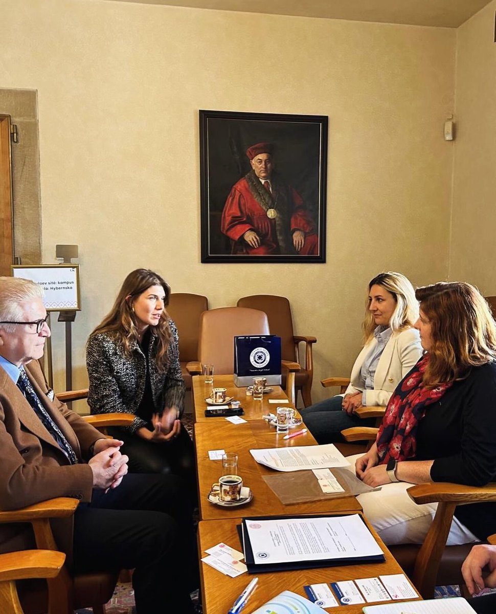 GamzeKorbek's tweet photo. Today, we had the honour to welcome Prof. Dr. Mustafa Aydın at Charles University with our vice-rector for international relations Prof. Dr. Eva Voldřichová Beránková and have initiated a long-lasting collaboration with Istanbul Aydın University!
#charlesuniversity https://t.co/apZK1hHayx