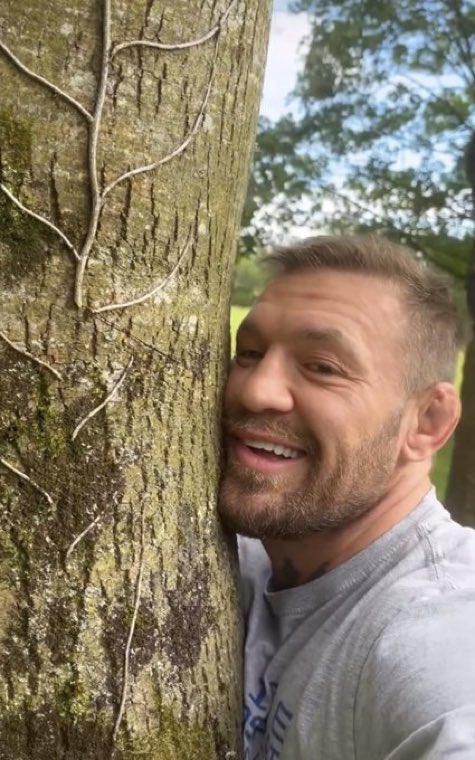 Conor McGregor qui se met à faire des câlins aux arbres 😅🌳