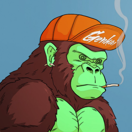 MattDillonGG's tweet photo. Just snagged this guy from @Jihoz_Axie himself 🤝Diamond handing this one, 2 more for that Traveler role. Excited to see what @CyberKongz is cooking up with Emkai ⚡️🍌

Bridging them all to @Ronin_Network LFG https://t.co/suETbPH0Yd