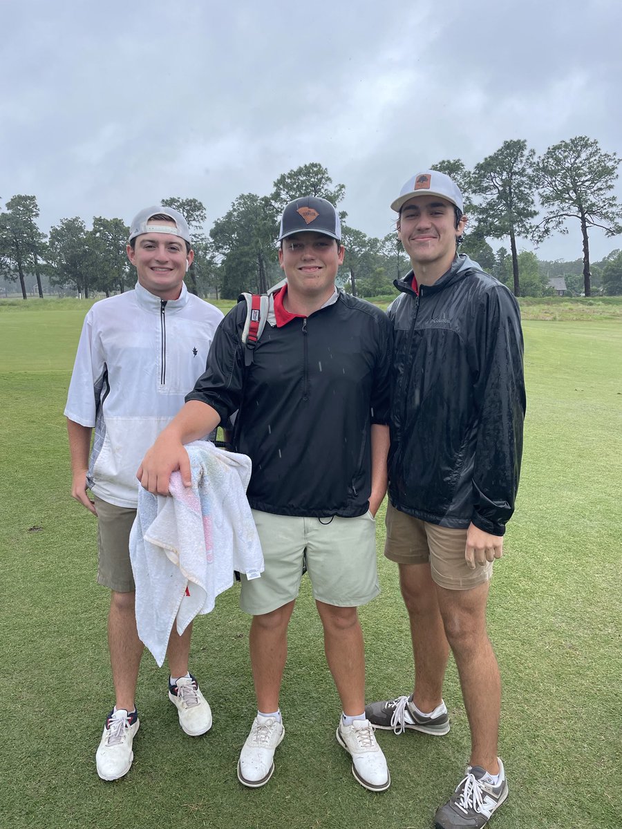 Soggy Mustangs did well today in wet conditions. Landon Merrell 72 today finished tied for 16th. Jaden Sprinkle 79 today tied for 23rd.