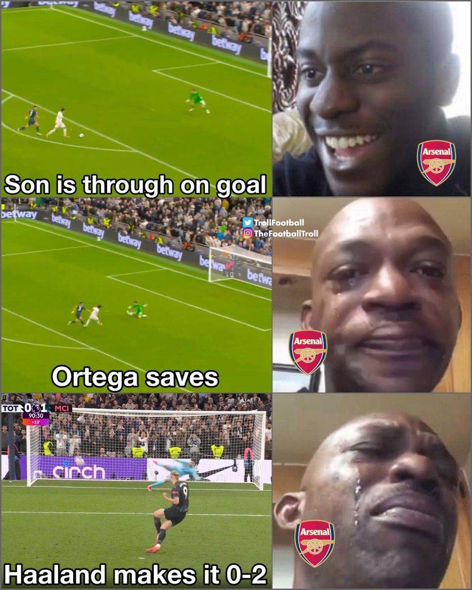 Arsenal fans watching Tottenham vs Man City