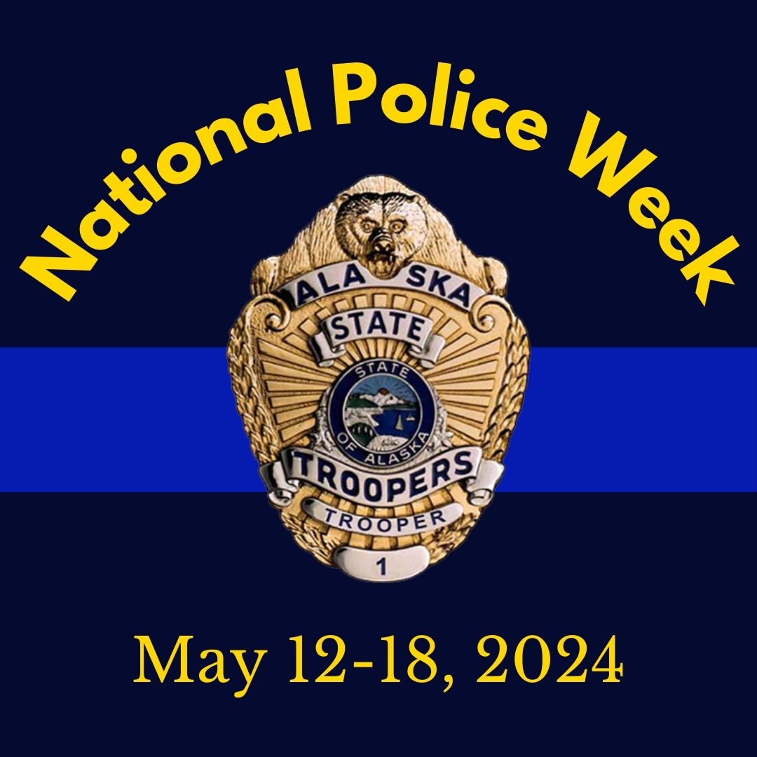 This week is National Police Week. I want to thank Alaska’s law enforcement officers for their commitment to keeping our communities safe. We salute your hard work and bravery as you serve in some of the most challenging conditions in the country.