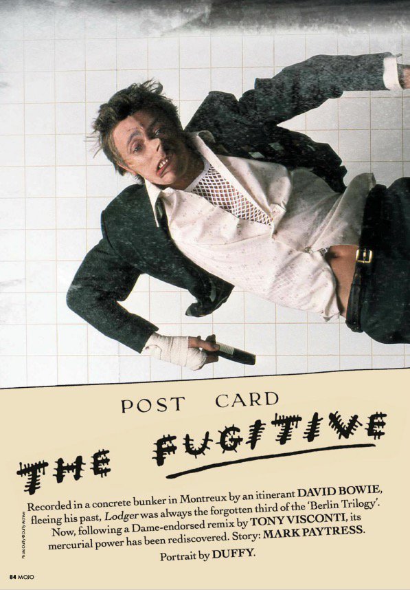 dark_shark's tweet photo. David Bowie: The Fugitive in MOJO November 2017 #Lodger #BrianEno #TonyVisconti #AdrianBelew https://t.co/QvOwJxcE2x https://t.co/N8bvqz2VOL