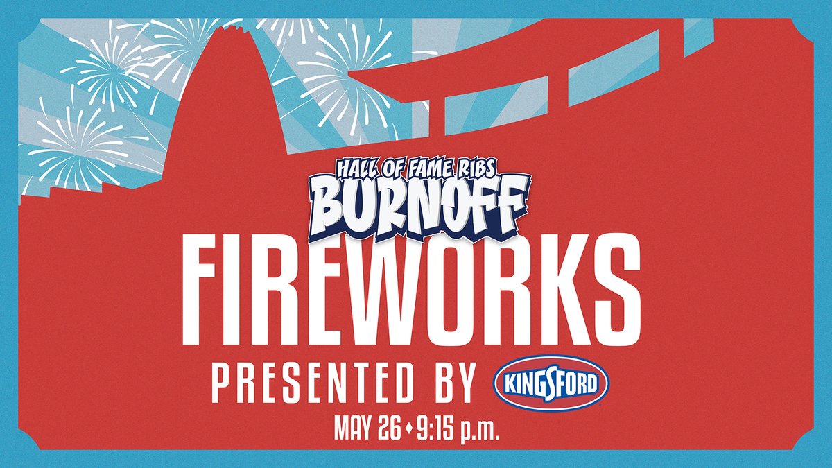 Lighting up the sky and your grills. Come to the Hall of Fame Ribs Burnoff Fireworks Show presented by @Kingsford at 9:15 p.m. May 26. Learn more: profootballhof.com/Burnoff