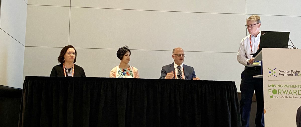 We had a great time participating in the Consumer #PaymentsFraud: Trends and Risk Management panel at @NachaOnline Smarter Faster Payments 2024 last week. @AdamRust9