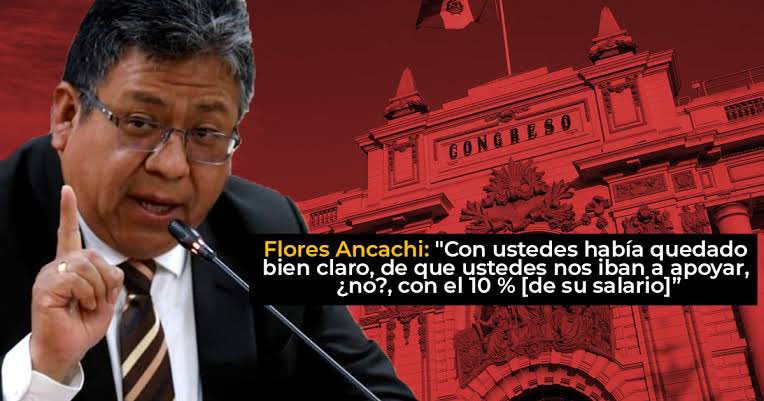 #LoUltimo 🚨

↪️ Fiscalía de la Nación, presenta denuncia constitucional contra Jorge Luis Flores Ancachi, caso “MOCHASUELDO” 

<Tag: edgar alarcón chabelita civa>