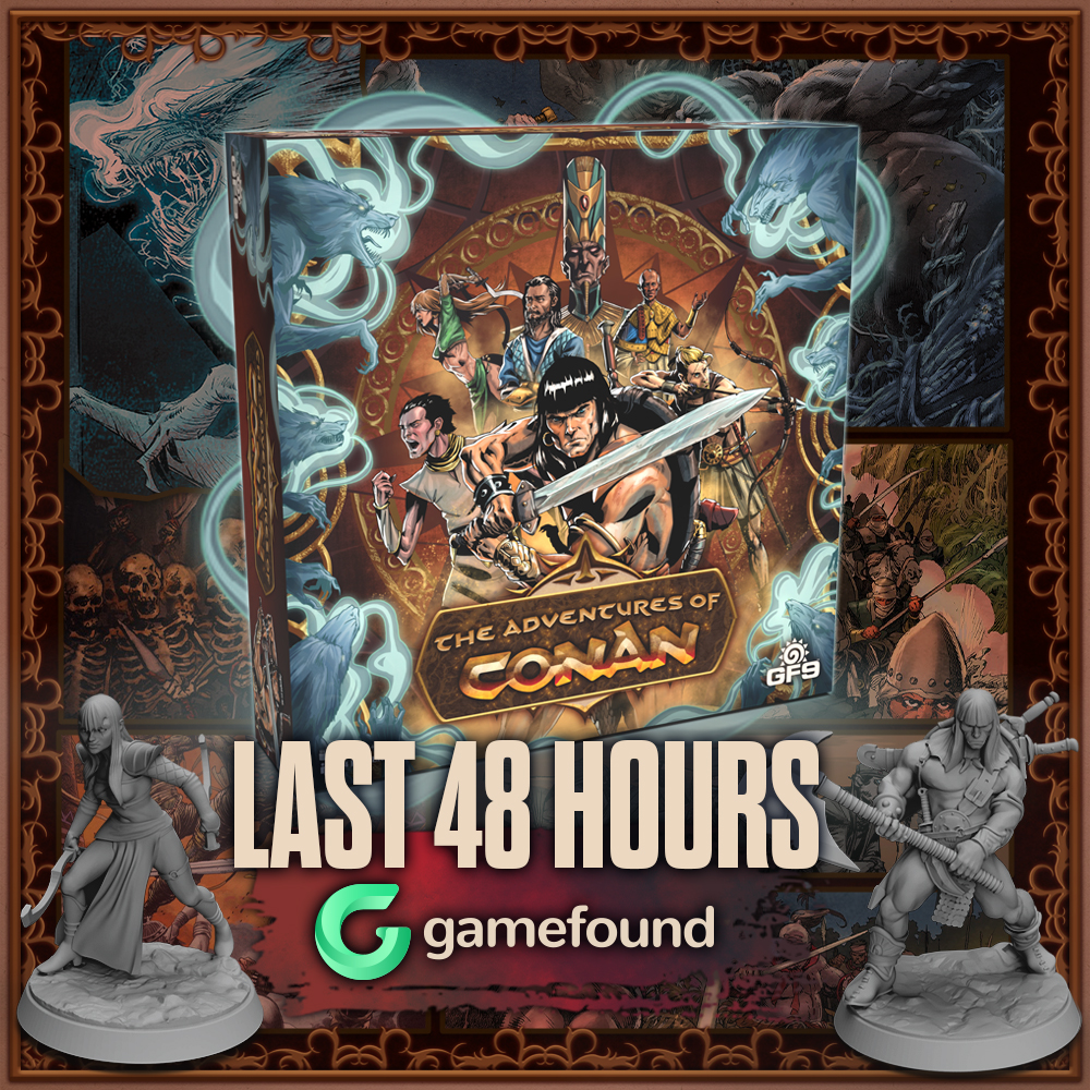 🚨 The Adventures of Conan has just 48 hours remaining on Gamefound - back now before it's too late! 🚨 👉 ow.ly/QlxT50RFZlN