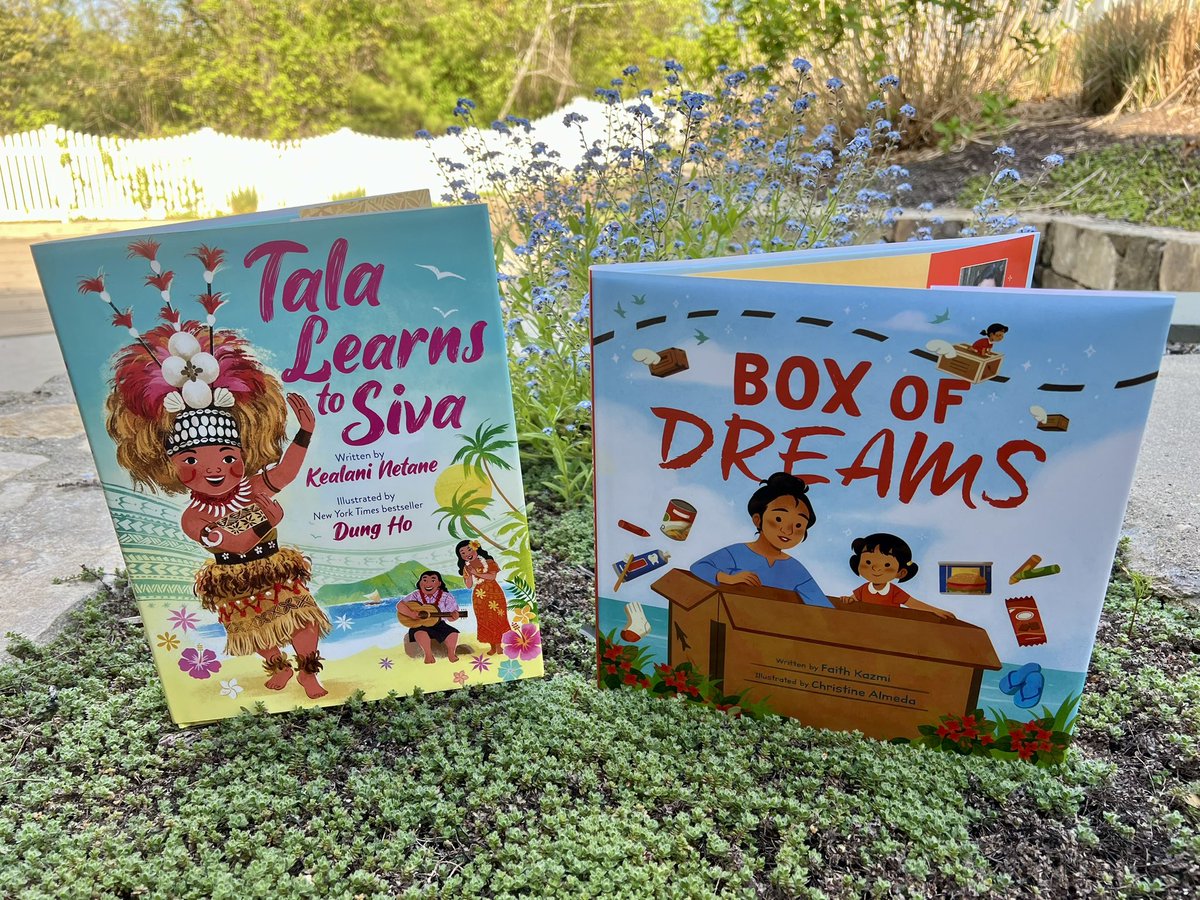 Look at these GORGEOUS books that just arrived! TALA LEARNS TO SIVA and BOX OF DREAMS 🎉@kealaninetane @faithkaz @PB_Soar24