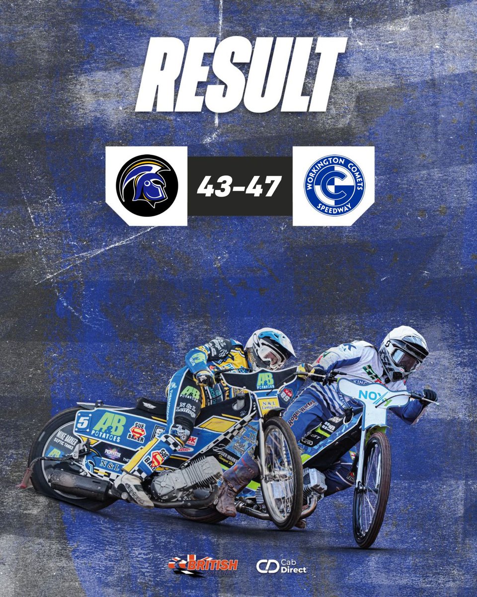 Comets come out on top 🏁

📈 Top scorers...
🛡️ Bowtell 10+2 | ☄️ Cook 12

#⃣ #britishspeedway🇬🇧