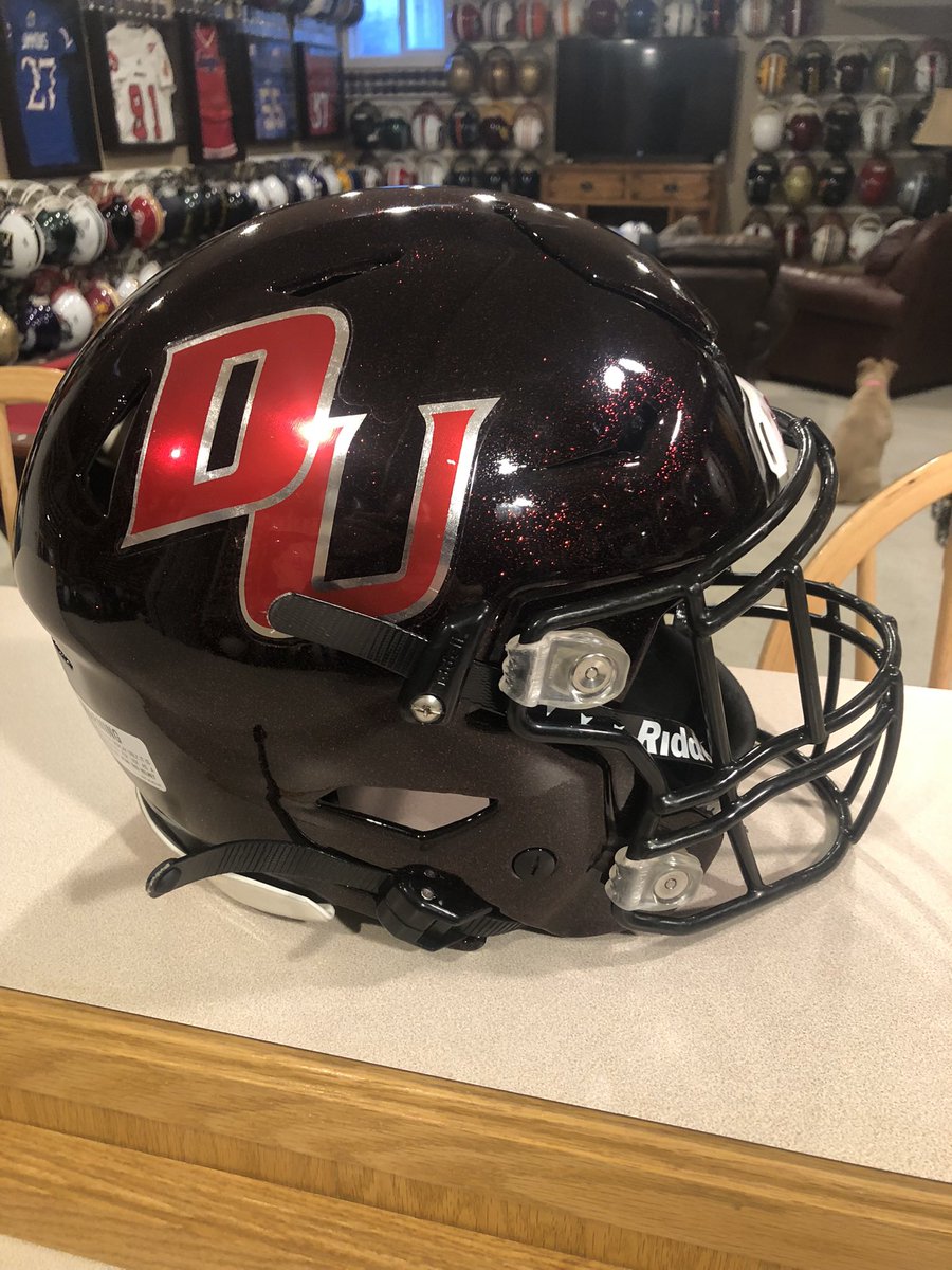 Jerry Quickel (@jerryquickel) on Twitter photo Helmet of the day #121! D2uesday gives us the Davenport Panthers! <a href="/DU_Football/">Davenport Football</a> plays <a href="/D2Football/">D2Football</a> out of the <a href="/GLIACsports/">GLIAC</a> in Grand Rapids Michigan! <a href="/SparkyMcEwen1/">Sparky McEwen</a> has the Panthers rolling finishing 8-2 last year. Great Black and red flake paint job on this lid! <a href="/CFBHome/">CFB Home</a> Helmet of the day #121! D2uesday gives us the Davenport Panthers! <a href="/DU_Football/">Davenport Football</a> plays <a href="/D2Football/">D2Football</a> out of the <a href="/GLIACsports/">GLIAC</a> in Grand Rapids Michigan! <a href="/SparkyMcEwen1/">Sparky McEwen</a> has the Panthers rolling finishing 8-2 last year. Great Black and red flake paint job on this lid! <a href="/CFBHome/">CFB Home</a>