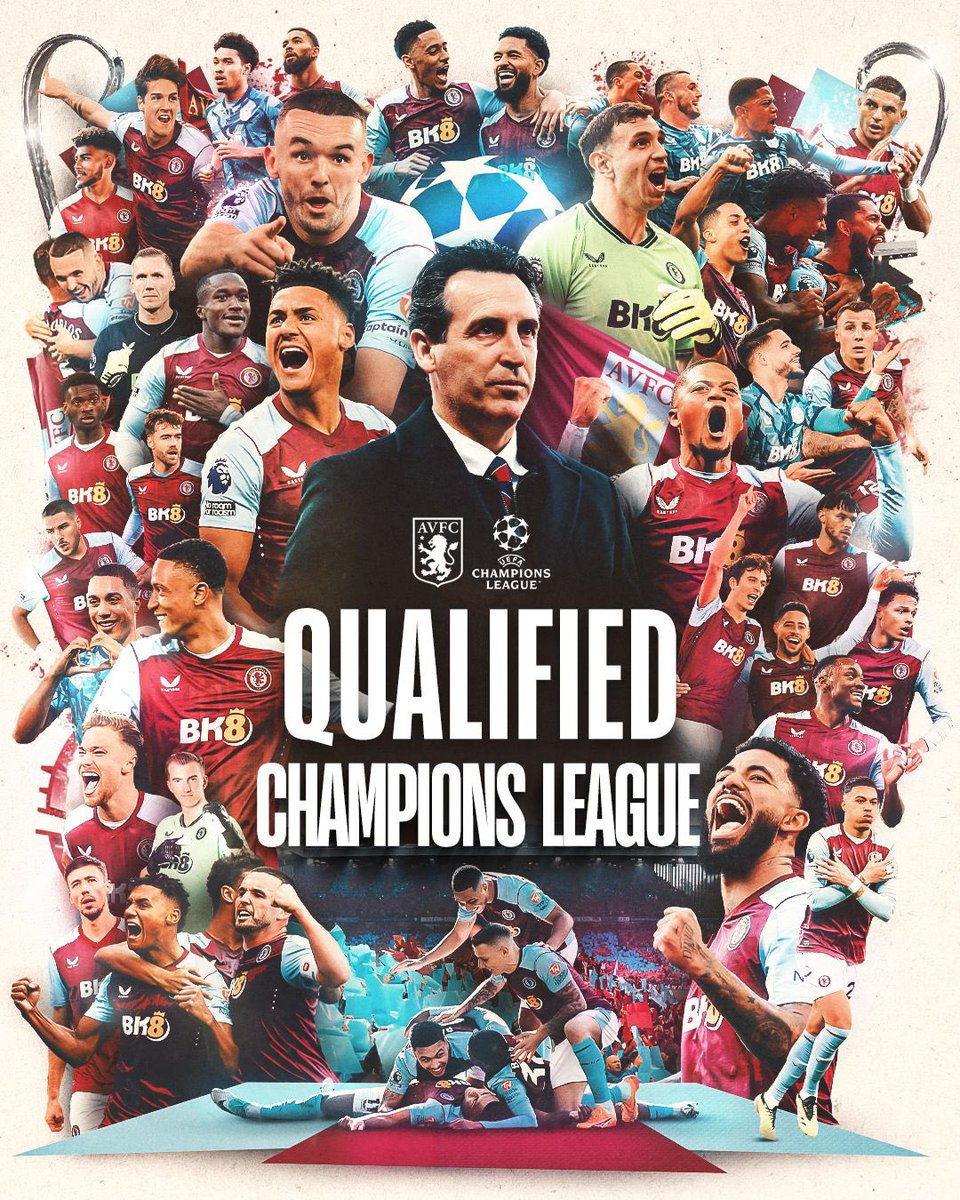 We are Champions League!!!!!
Amazing season!!!
Up the Villa!!!