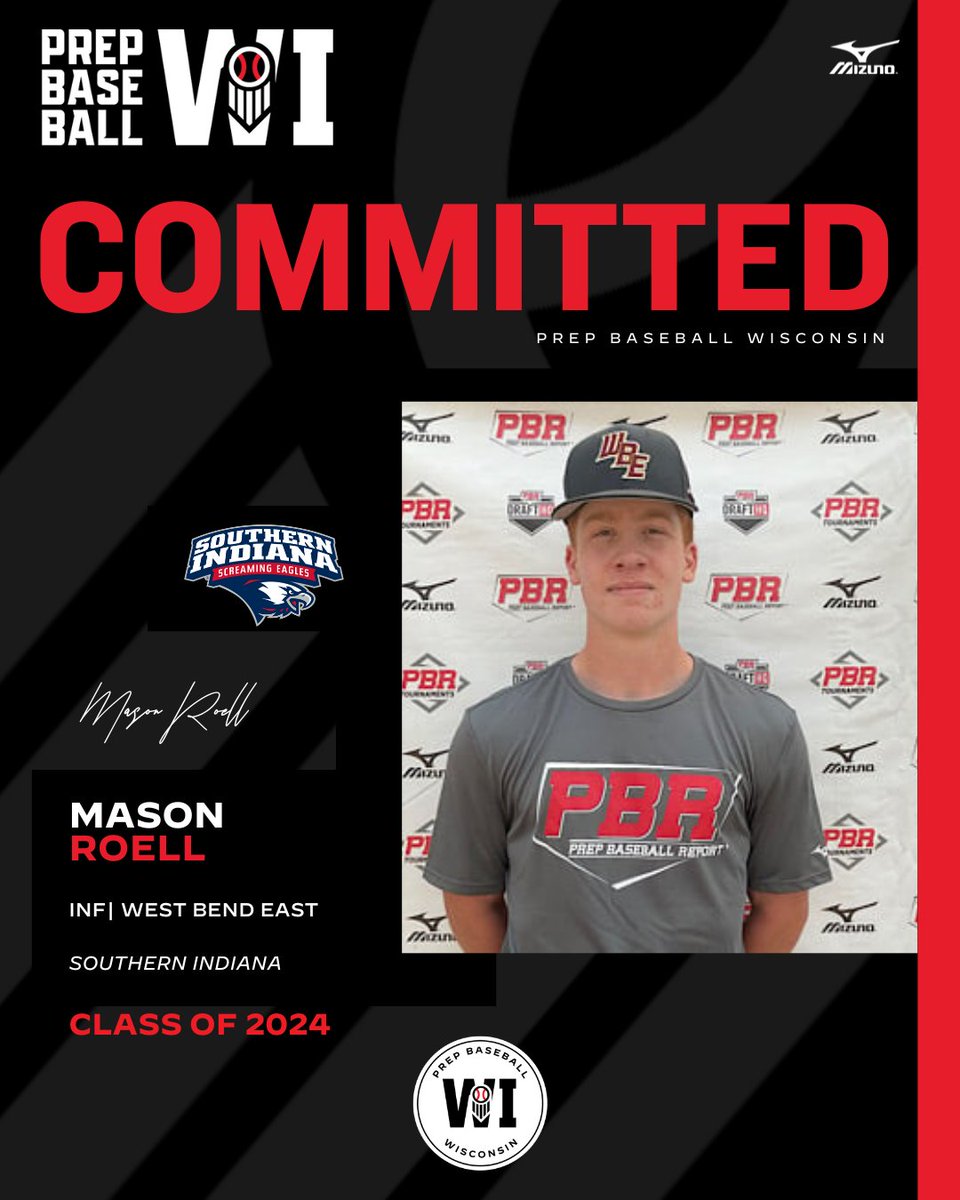 INF Mason Roell (2024, West Bend East) commits to Southern Indiana. The Week 4 POTW is having one of the most productive seasons across the WIAA. He was one of the top uncommitted prospects in the state's senior class. 👤 loom.ly/oiueco8