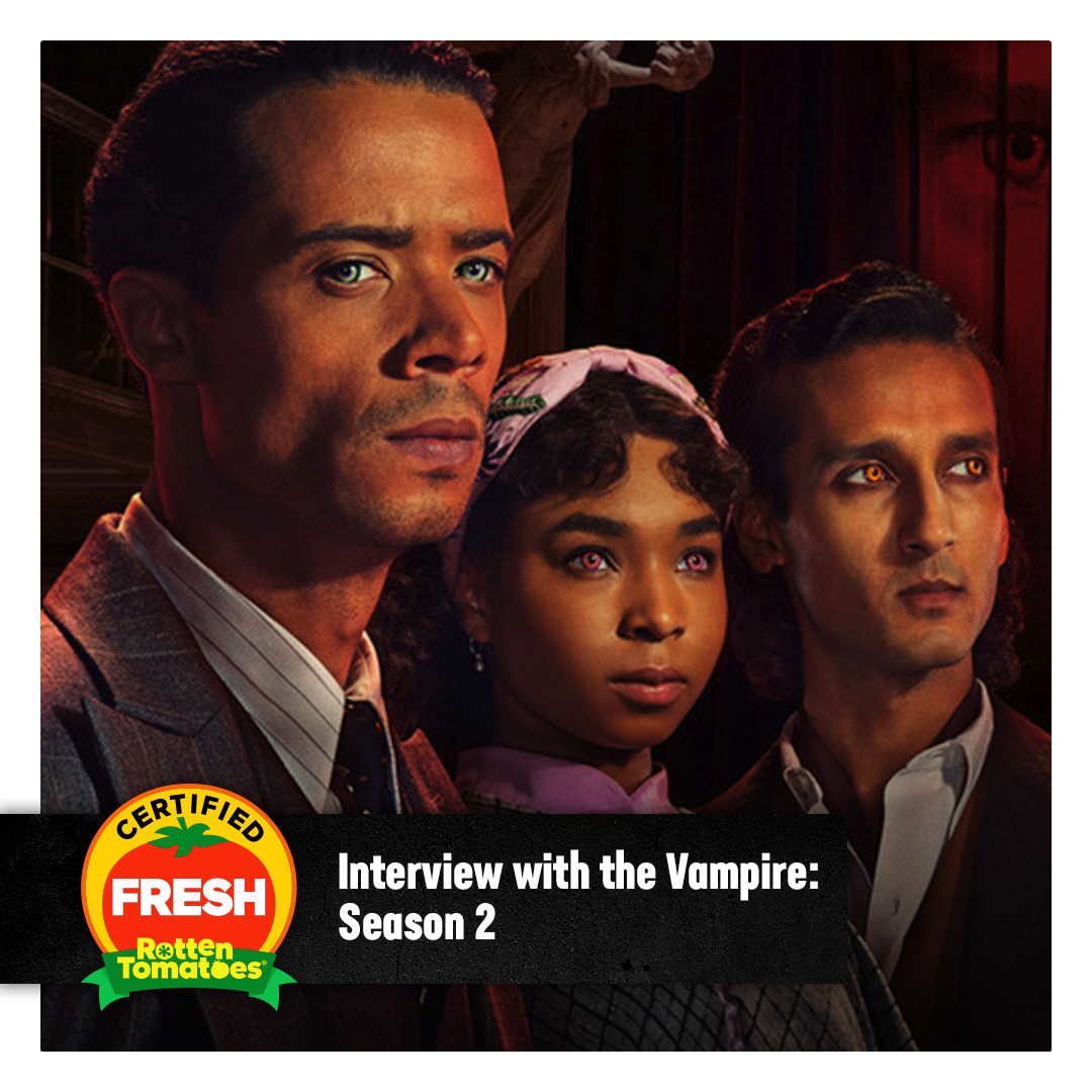 #InterviewWithTheVampire Season 2 is now Certified Fresh at 97% on the Tomatometer, with 27 reviews: rottentomatoes.com/tv/interview_w…