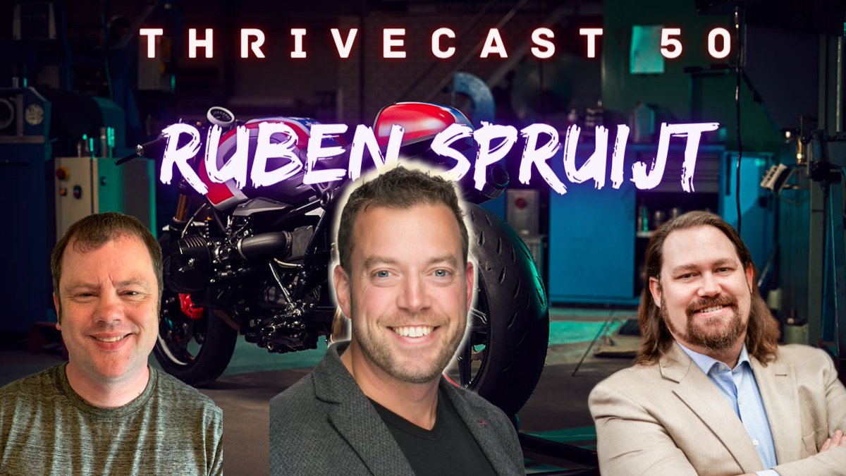 TheCitrixCoach's tweet photo. This episode of #THRIVEcast is sure to be one of your favorites! Balance, Bikes &amp; #IT work!
Fav quotes from @rspruijt 
"If you're grateful, it's hard to be grumpy"
"Everyone is fighting a battle they aren't tweeting about." @nutanix @frame #cto #dutch  
https://t.co/qVNjAqAGom https://t.co/FUEw8tUqUh