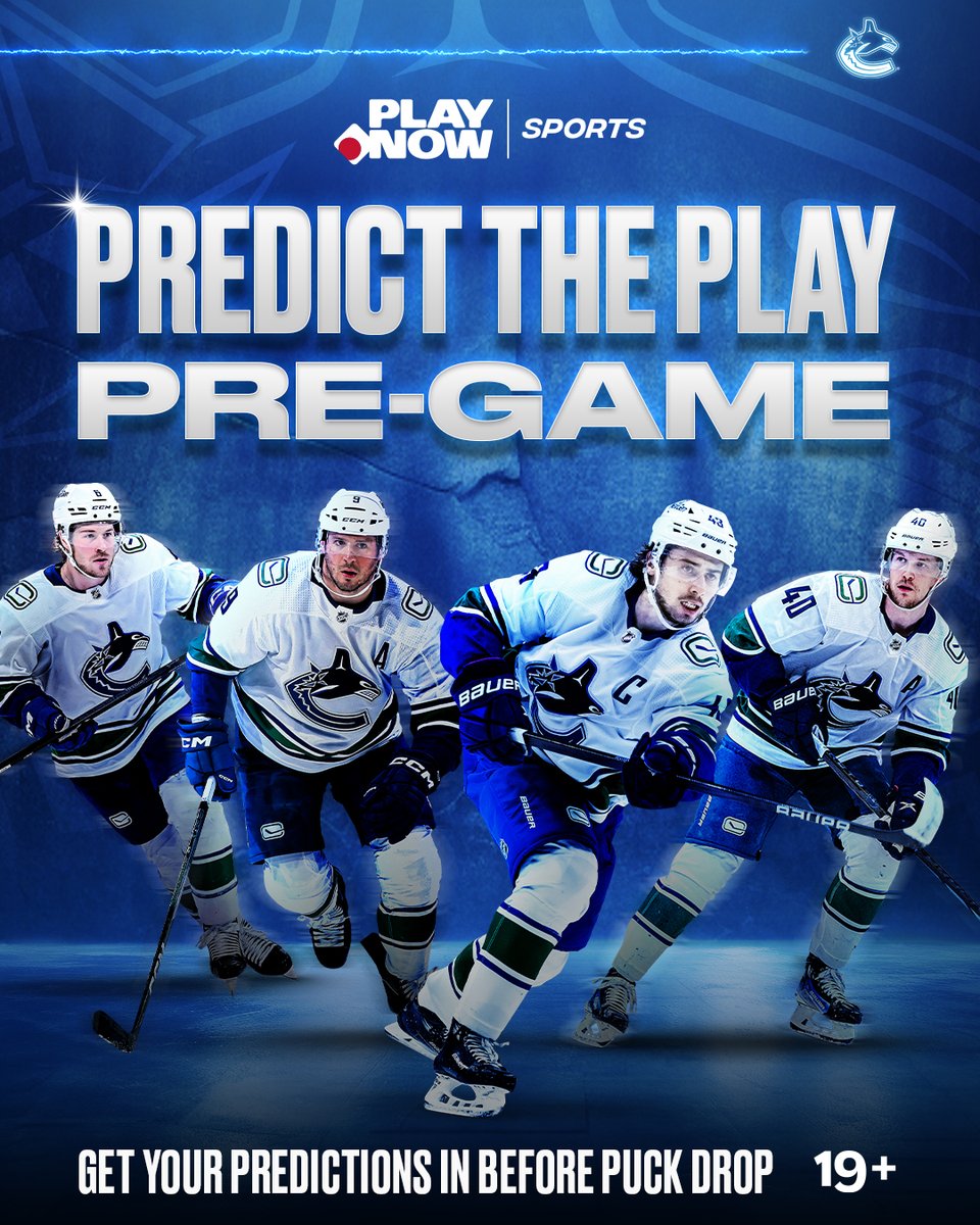 Get your @PlayNowSports predictions in before puck drop and you could score a VIP experience and a $250 gift card! PLAY NOW | canucks.com/predicttheplay