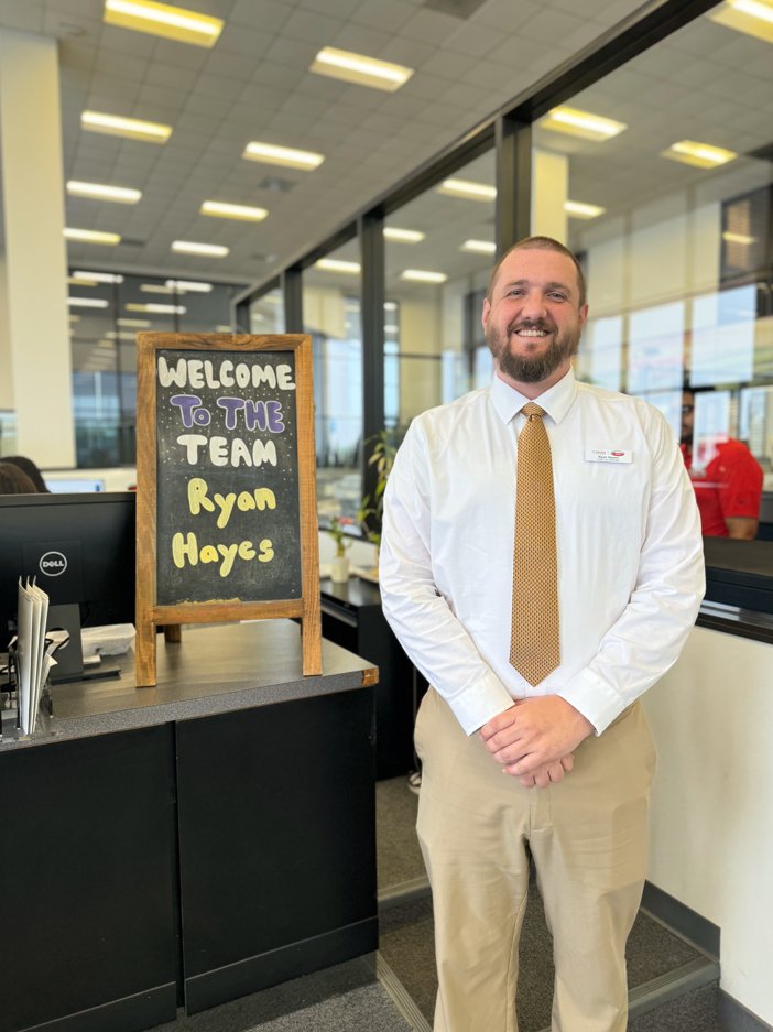 Welcome aboard! 🥳 We're happy to have Ryan Hayes join the Mike Calvert Toyota team as a Used Car Manager! #WelcomeAboard #MikeCalvertToyota