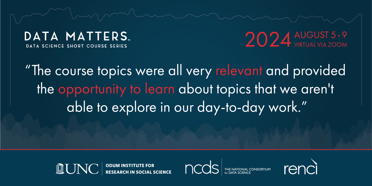 #DataMatters is a unique experience that gives attendees a chance to explore and extend their knowledge on new, innovative topics outside of work and school. #datascience #dataviz #dataeducation #dataanalytics #python #AI #rstats #bigdata

Register today: datamatters.org
