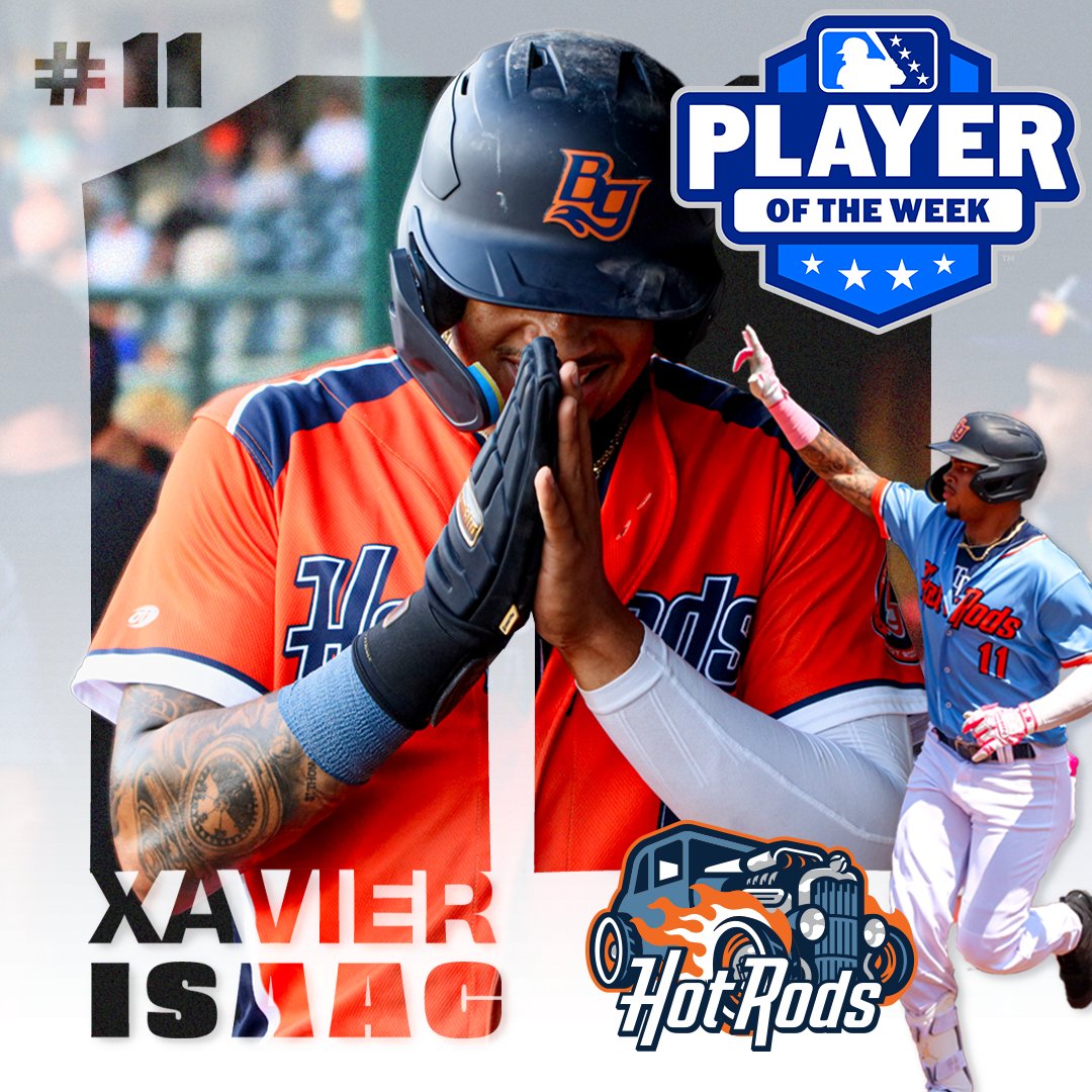 X Gon' Give It To Ya Congratulations to @xavierisaac__, this week's MiLB Player of the Week!! #RevItUp | #MiLB