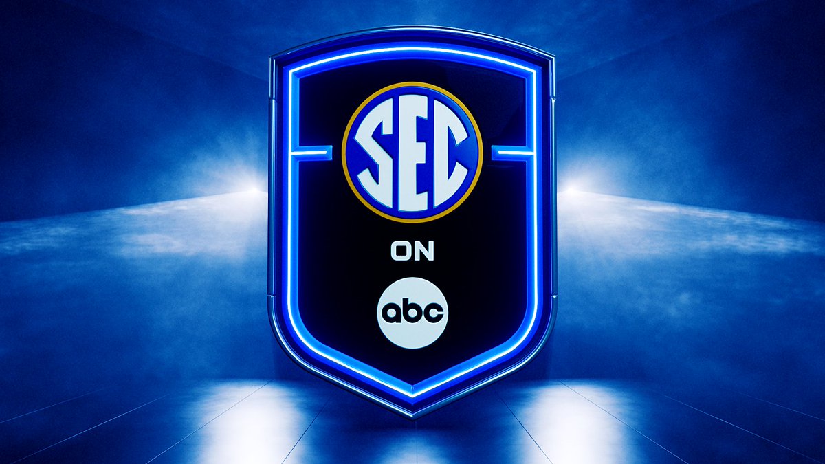 Today at #DisneyUpfront, ESPN offered a first look at its new #SEConABC shield logo and unveiled the first game matchup: bit.ly/3UYkRq2 This fall, @SEC on @ABCNetwork branding will also have new graphics, music and more.