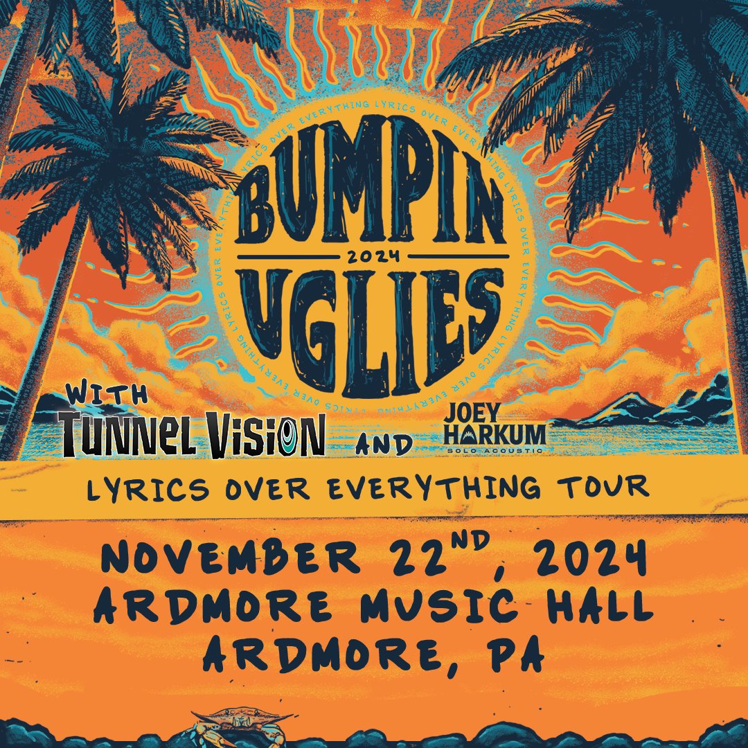 🦑🪼 Maryland punk reggae outfit @BumpinUglies re-up in Philly with special guests @Tunnel_Vision and @Joeyharkum this November On Sale Now 🎟️ bit.ly/BumpinUglies_A…