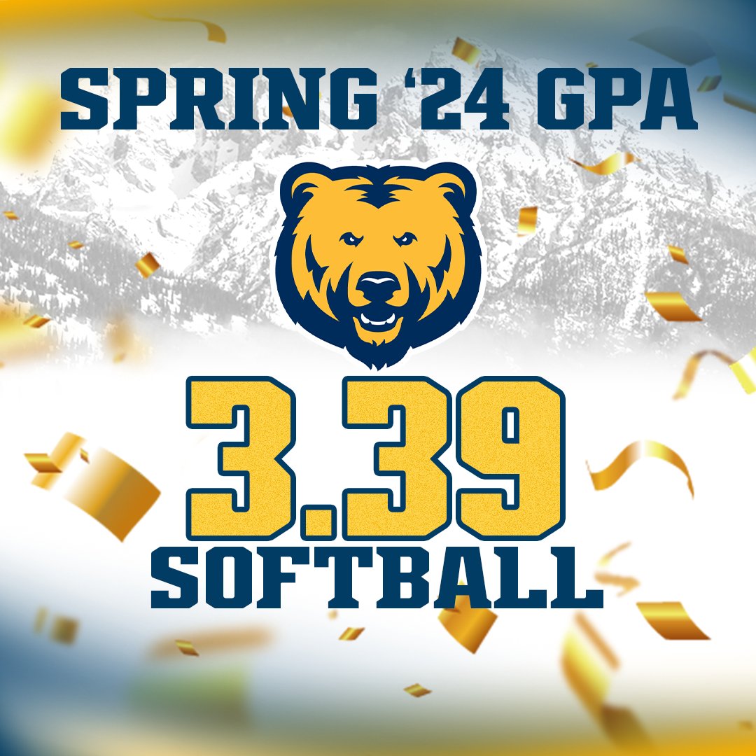 As solid in the classroom as they are on the field, the Bears post a 3.39 team GPA in the spring for their 4th-straight at 3.3+! #GetUpGreeley