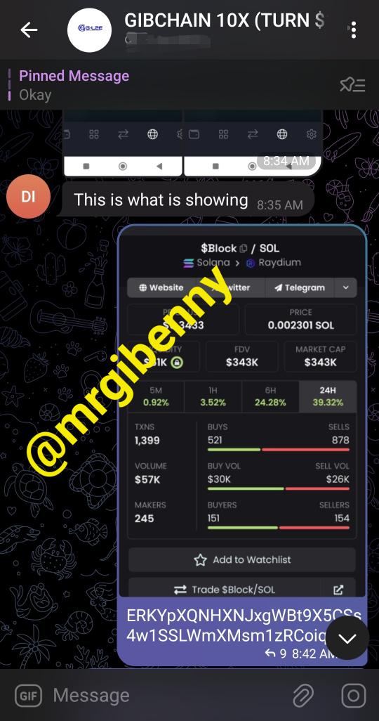 mrgibenny's tweet image. I called #BLOCKCOIN on March 9th at #GIBCHAIN10X. During our April portfolio audit, I counseled diamond hands because from $5M MC we entry at a $343k MC during dump.

Yesterday’s market correction signaled a bullish reversal, so I urged the community to HODL as we’re mooning