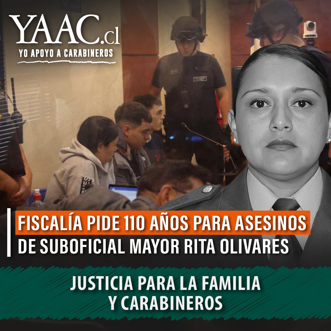 Esperamos la justicia resuelva pronto y entregue justicia para la familia de la SOM Rita Olivares y para Carabineros. #JusticiaParaCarabineros #YoApoyoACarabineros 📣 Suma tu voz en YoApoyoACarabineros.cl