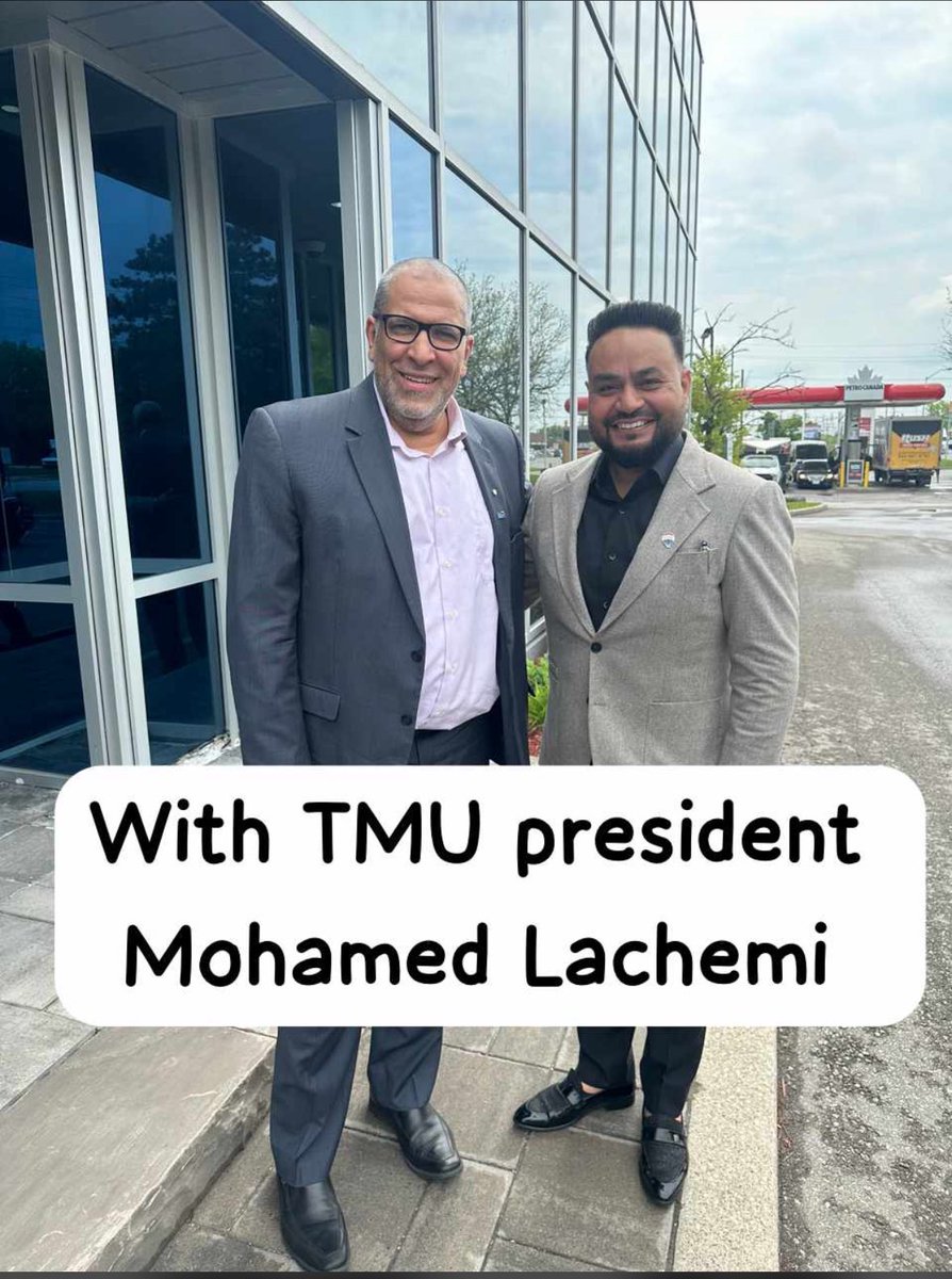 mandbaljit's tweet photo. It was great to meet with the president &amp; Vice Chancellor of the Toronto Metropolitan University and Order of Ontario, Mohamad Lachemi. TMU is making a new medical school in Brampton under the leadership of President Lachemi.
#TMU #torontometropolitanuniversity https://t.co/ucxlYTJhCQ