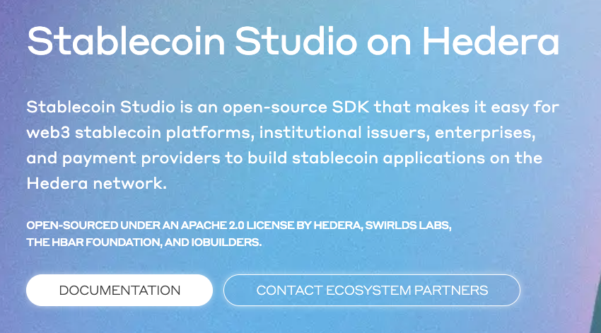 👋 @hedera #devs - Stablecoin Studio is a set of open source software that enables you to create and manage stablecoins on #Hedera in a matter of hours/days instead of weeks/ months... 🧵1/ And it just got some updates!