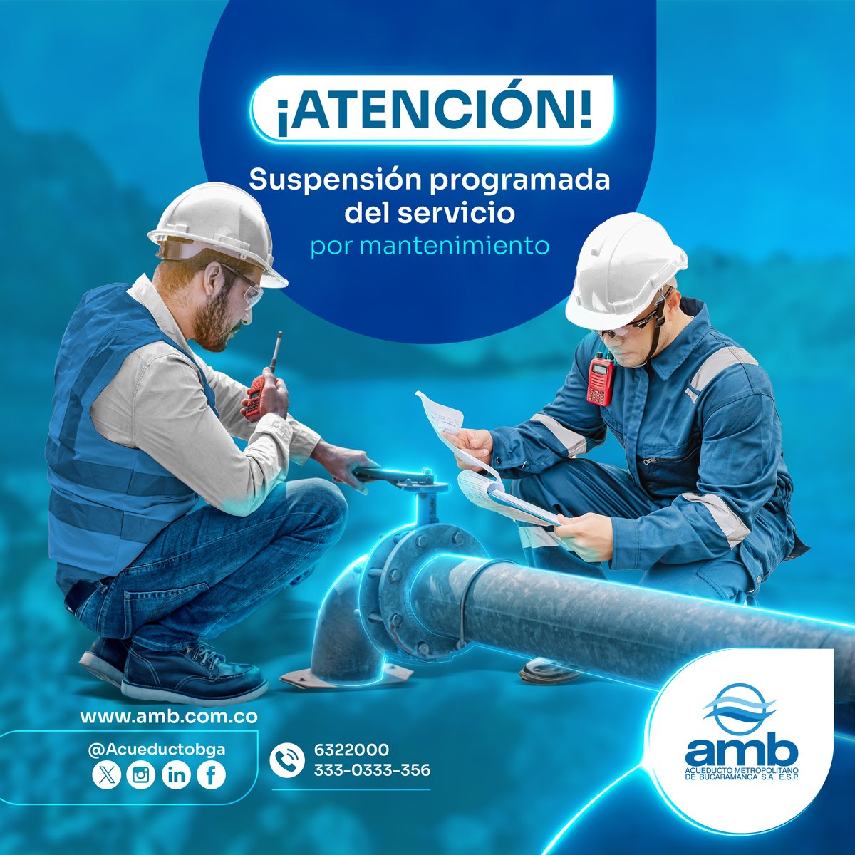 Acueducto Metropolitano de Bucaramanga tweet media