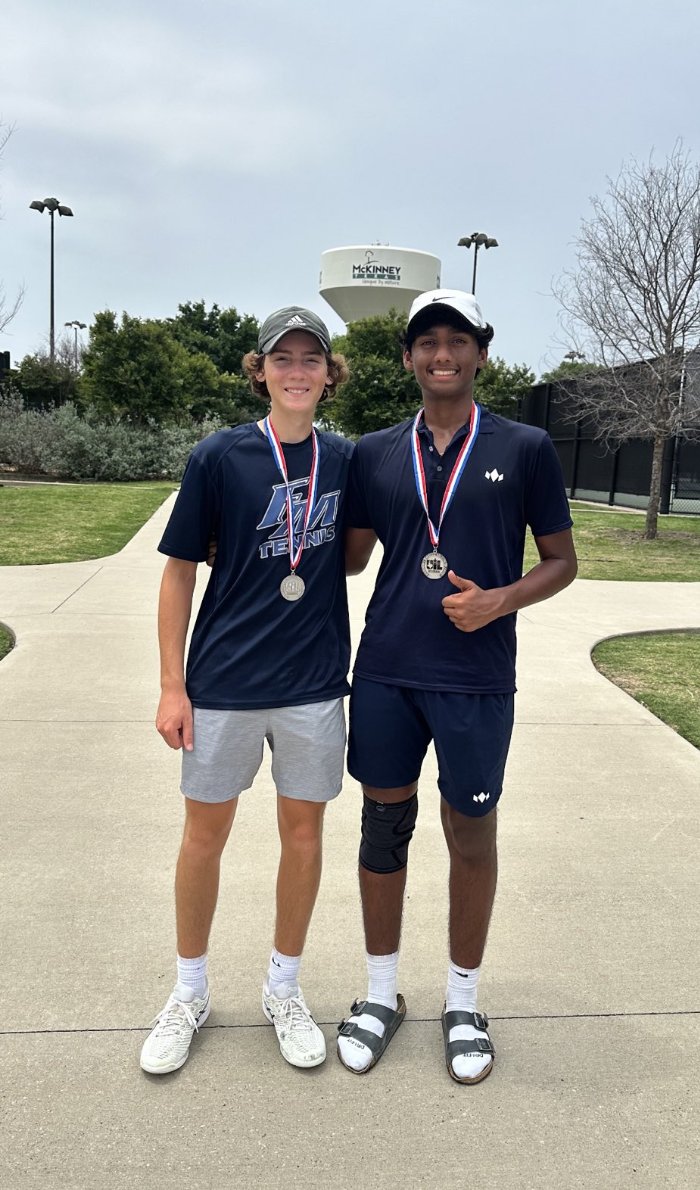 Logan Peck and Arjun Viswanathan will play in the UIL State tournament on Thursday, May 16th down in San Antonio at AnneMarie Tennis Center at noon. Below please find the tournament draws. GO JAGS!!! uiltexas.org/tennis/state/b…