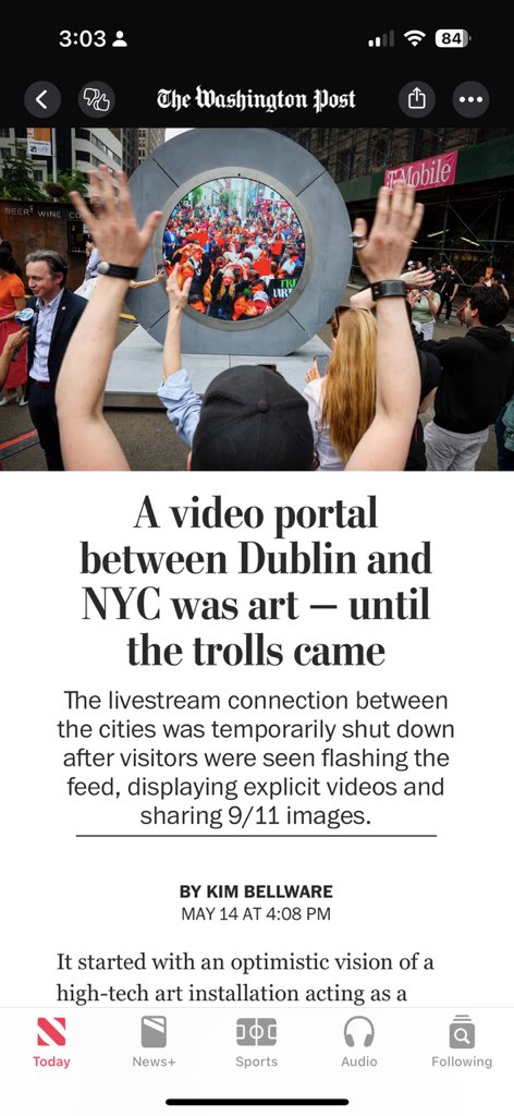 If you can’t trust drunks and TikTokers to be respectful of participatory public art projects with viral potential, what can you trust? apple.news/A4L3QuO6BQP-IB…