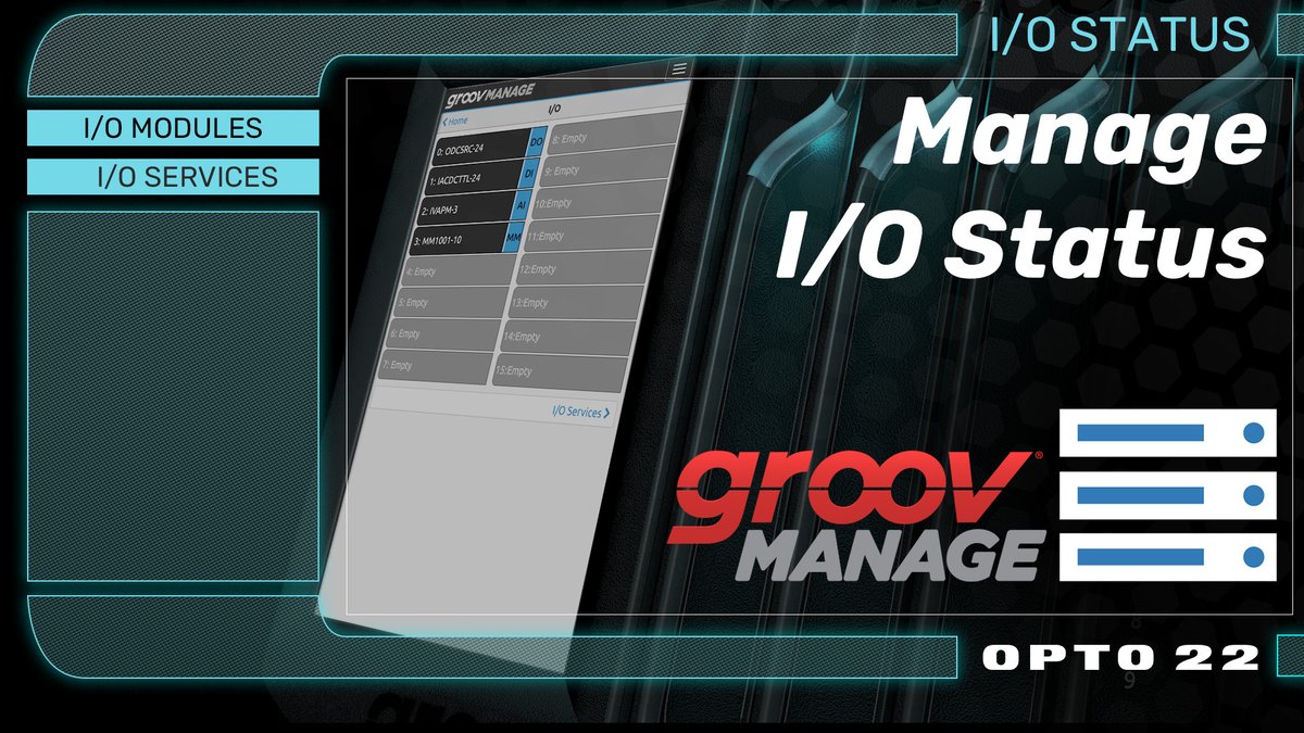 #TechTipTuesday - Live I/O configuration and status from a web browser? Watch this episode of the groov Manage video series and see how it's possible: op22.co/4bygxDs