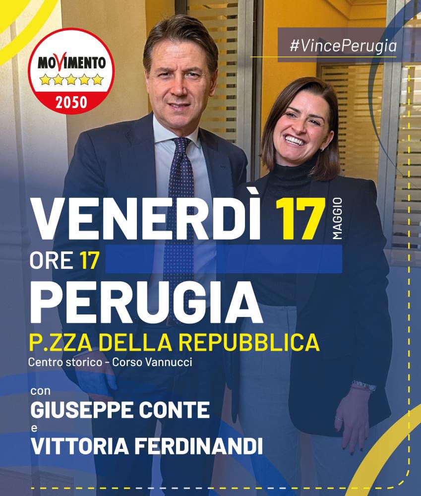 Giuseppe Conte a Perugia👇