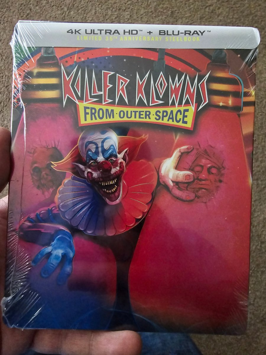 Another classic arrived! #KillerKlownsFromOuterSpace #4kUHD #PhysicalMedia