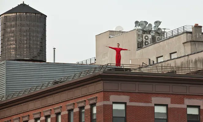 "Roof Piece " by Trisha Brown Dance Company , 1971
