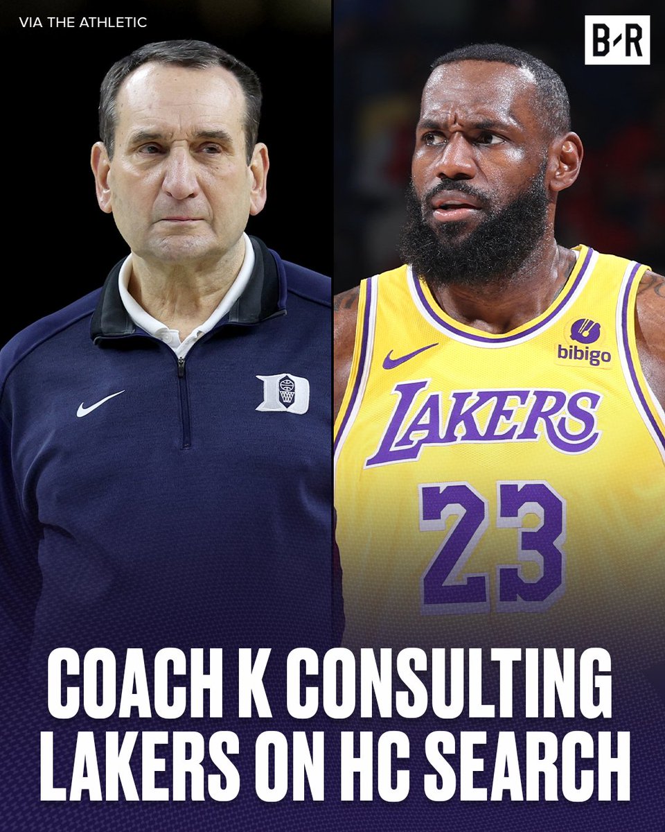 Mike Krzyzewski has emerged as an “unofficial” consultant to help the Lakers search for their new head coach, per @ShamsCharania, @jovanbuha Read more: bit.ly/3QKTIom