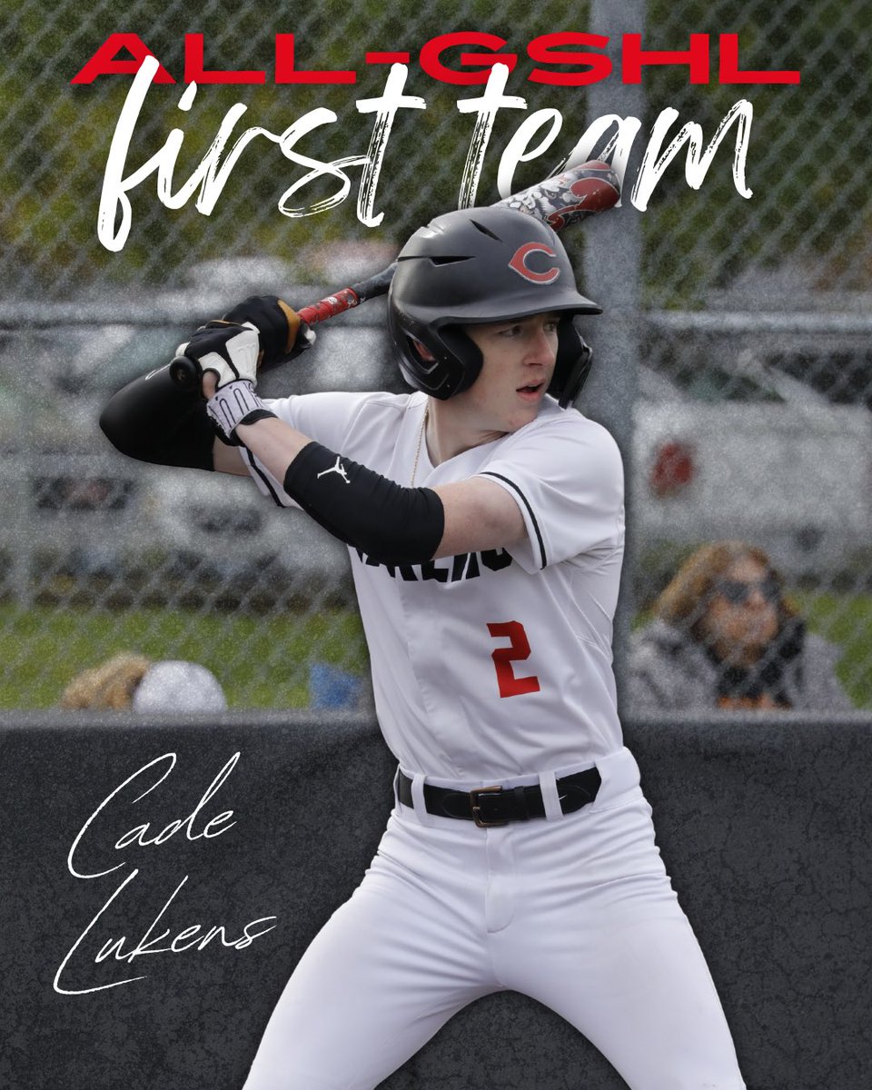 Congrats to Cade Lukens on his First-Team selection!