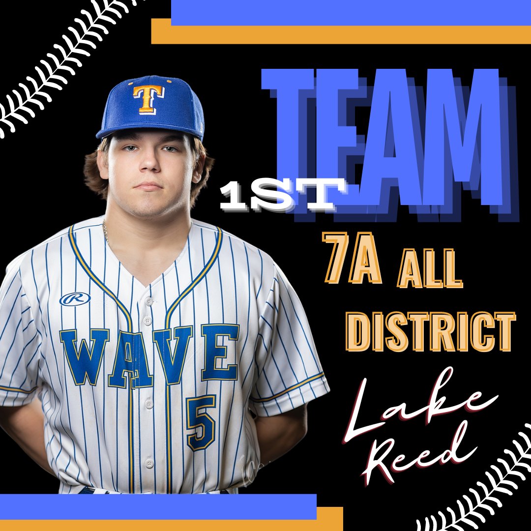 Congratulations to @LakeReed3 1st team 7A All District #GoWave