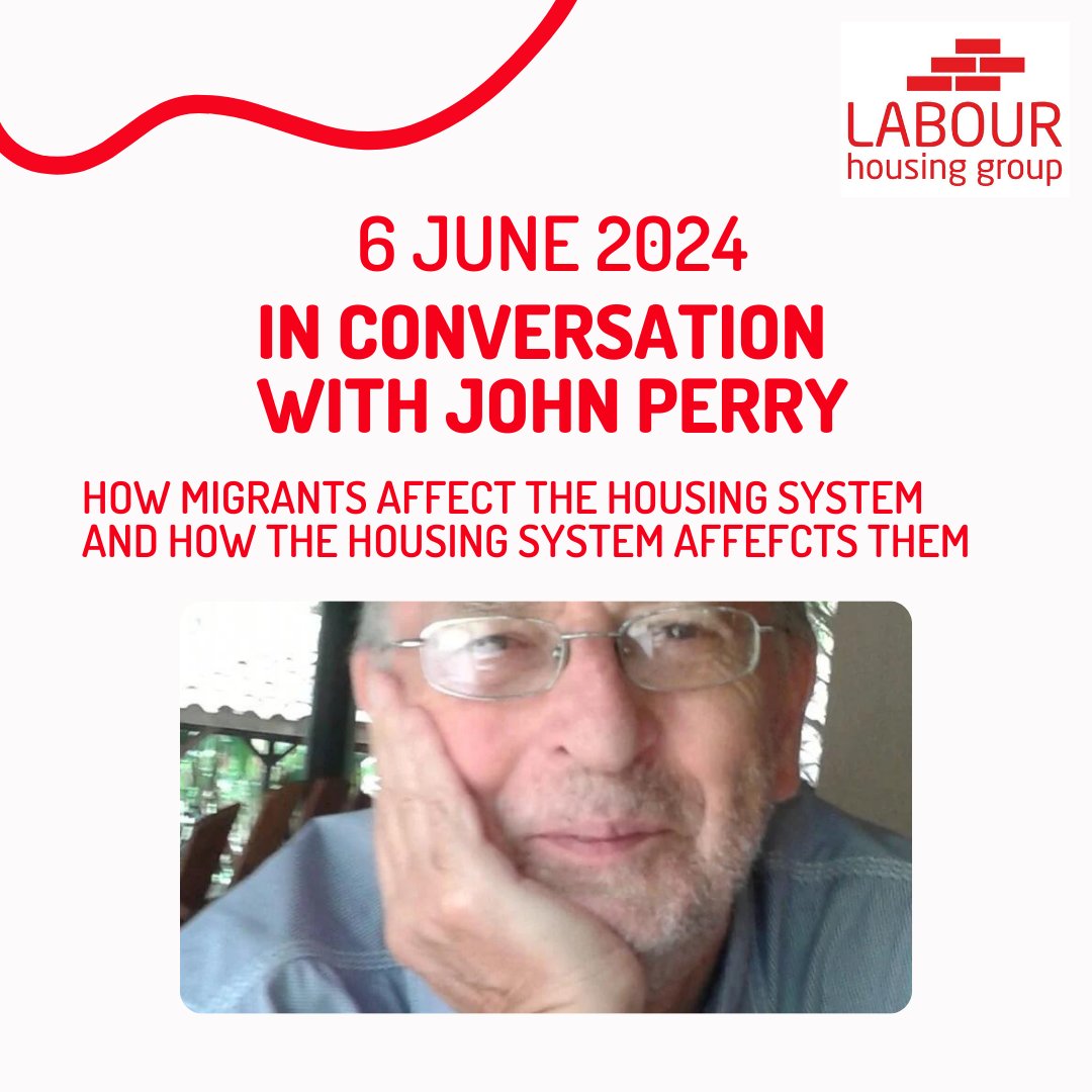 📢 EVENT ANNOUNCEMENT 📢 Join us online in conversation with John Perry, policy adviser at @CIHhousing, on 6 June (6.30pm!) labourhousing.org/news/in-conver…