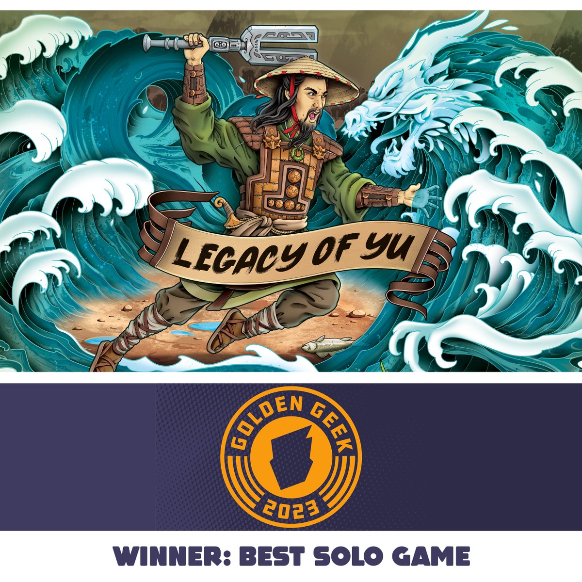 Legacy of Yu has been voted the best solo game of 2023 by BGG users. Thank you to everyone who voted! This is a great honour.