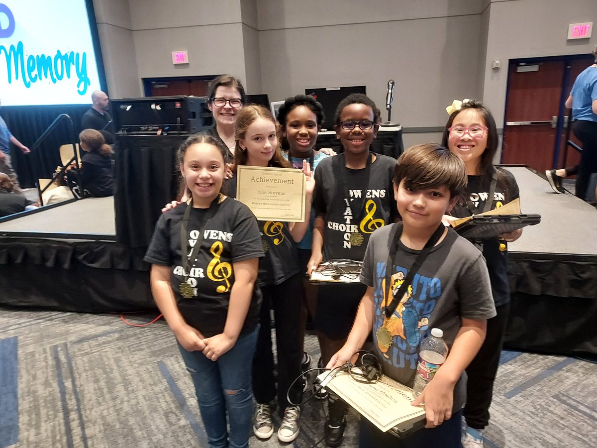 🎼 Our Jackrabbits were present last night at the Music Memory district competition. 🎶 Thanks to our music teacher Ms. Parkin ♥️💙 @CyFairISD #CFISDspirit #OWENSpride